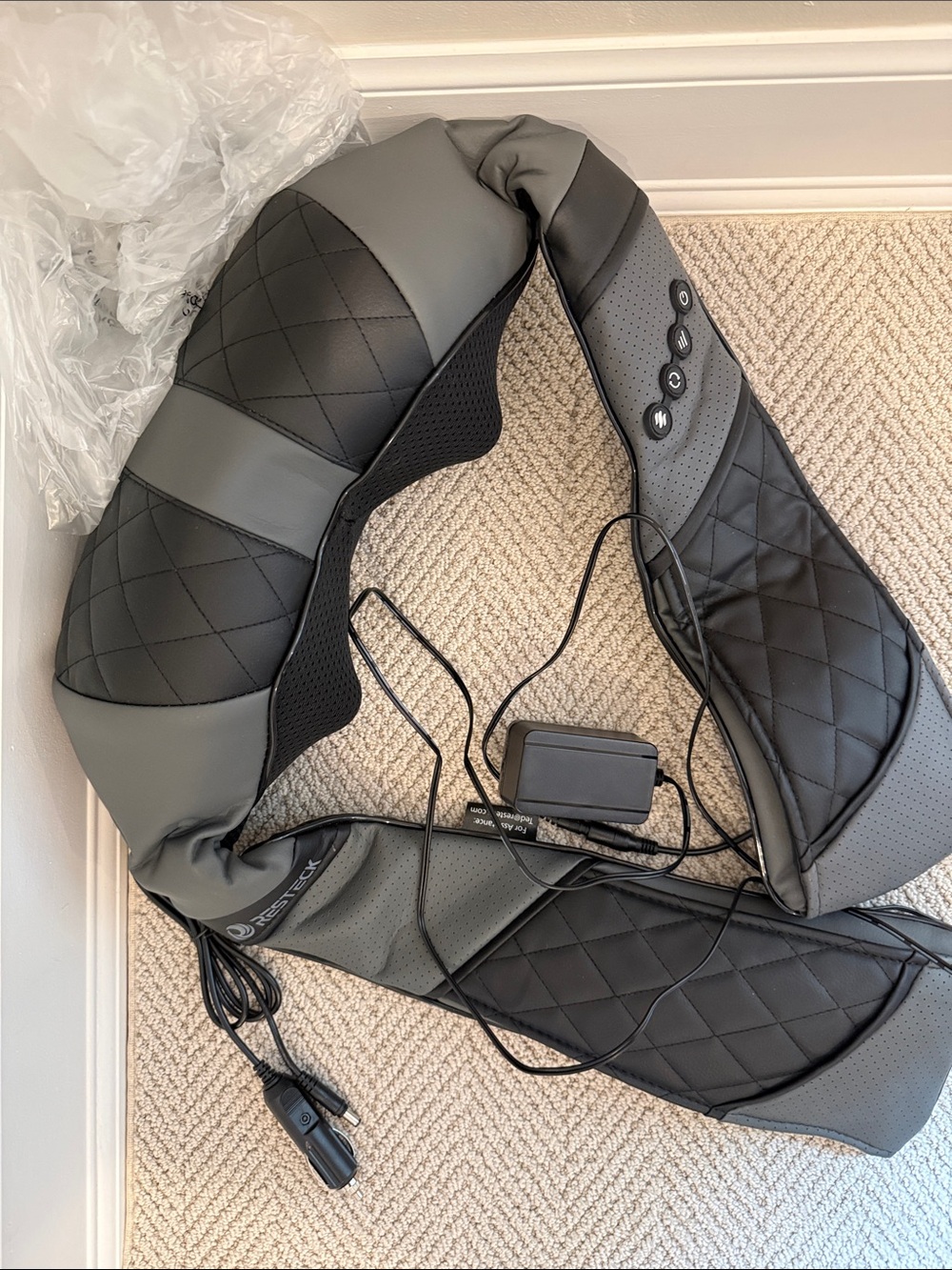 Neck and Shoulder Massager - Gray & Black